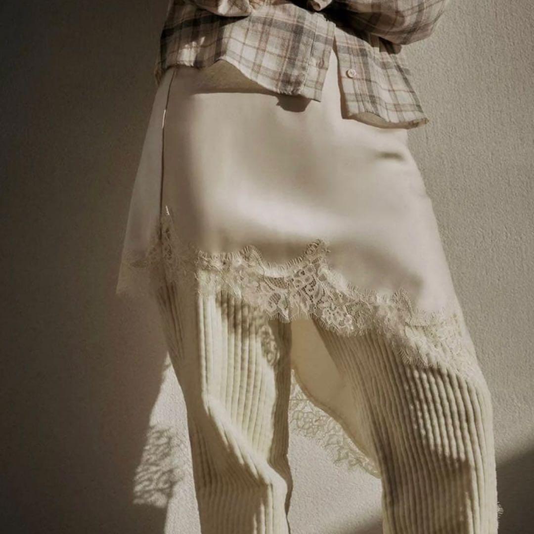 ZARA ザラ M ZW COLLECTION アシンメトリーレースワンピース