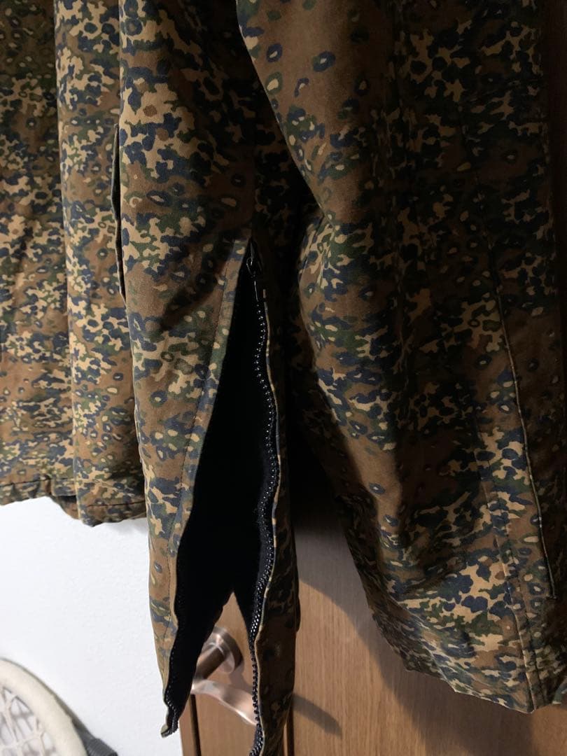 希少　A.P.C. オイルドジャケット　迷彩　ハーフジップ