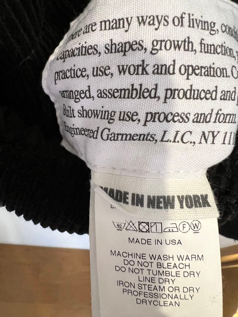 エンジニアードガーメンツ USA製　ボア　コーデュロイ　リバーシブル　ベスト
