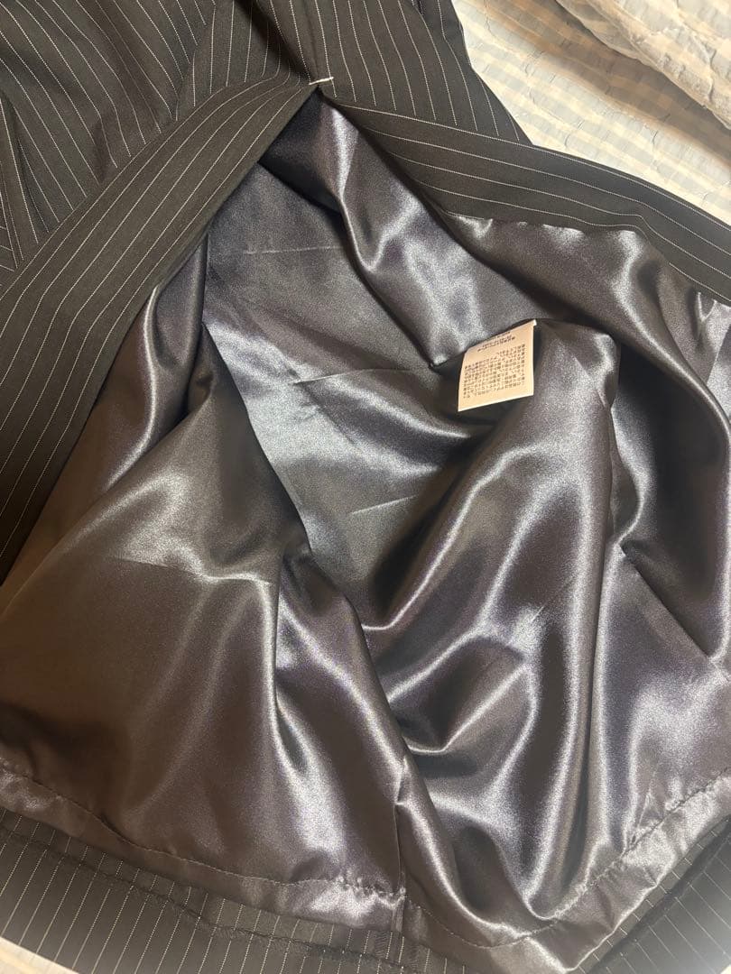 andresd ピンストライプテイラードビスチェドレス