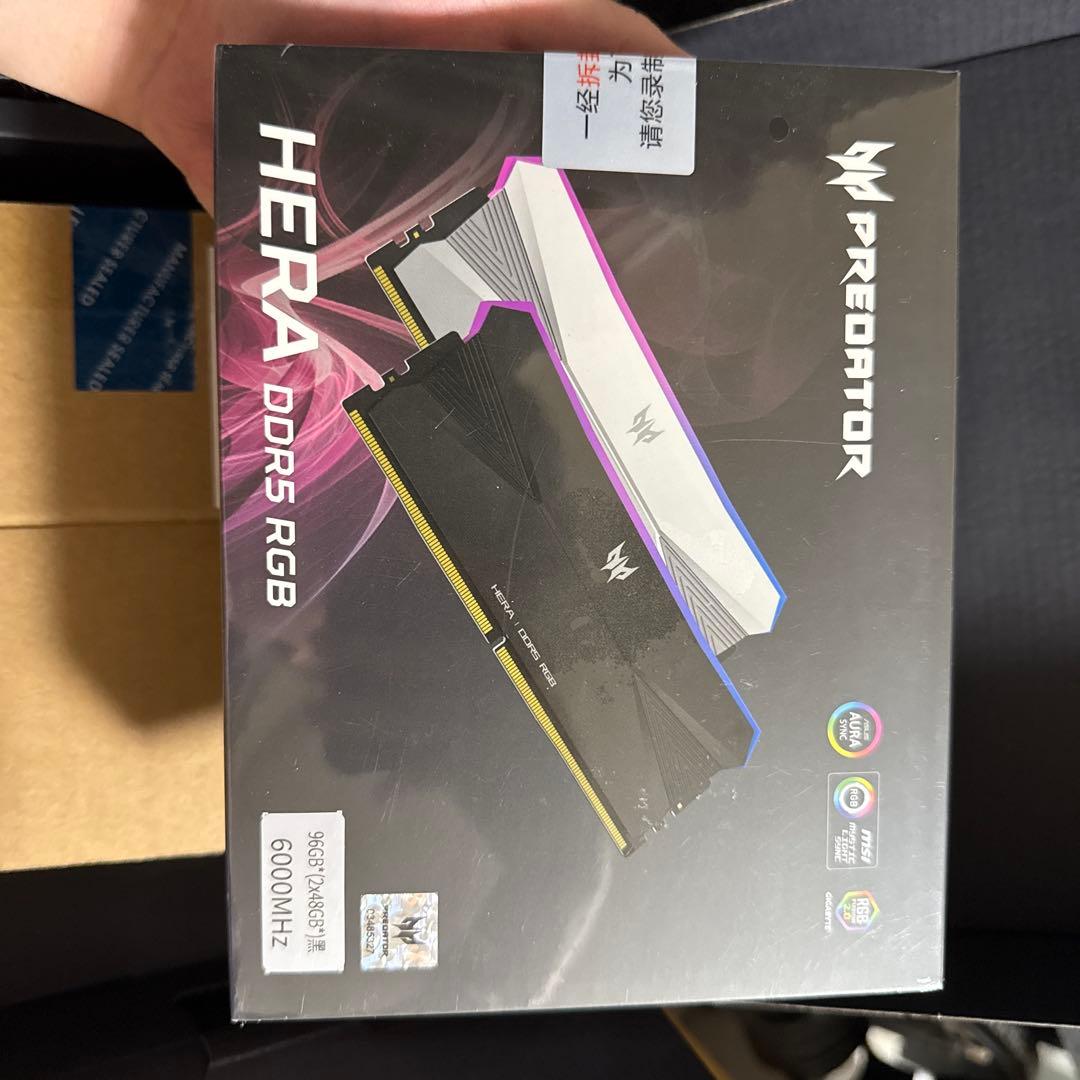 メモリー Acer PREDATOR HERA DDR5 c28 6000 48g*2