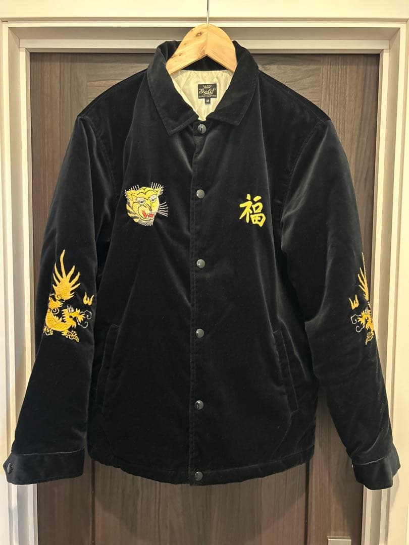 希少　東洋　テーラー東洋　GOLD スカジャン　スーベニアジャケット　別珍　中綿