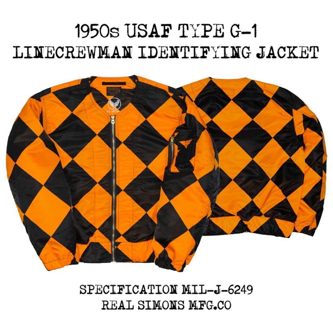 MサイズUSAF G-1LineCrewmanJacketCustomPatch