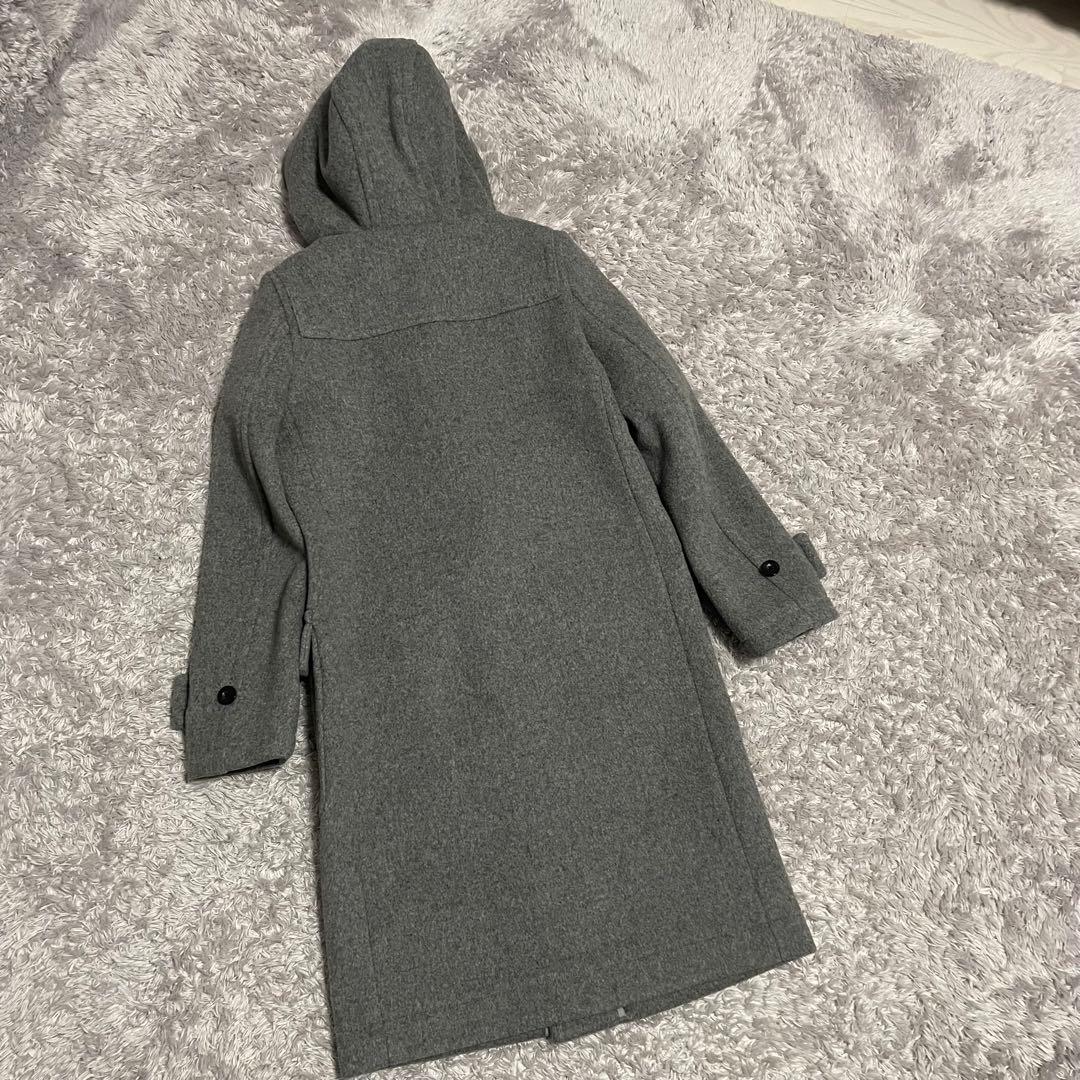 HYKE　ダッフルコート　ウール混　レディース　アウター　Lグレー　希少色　1