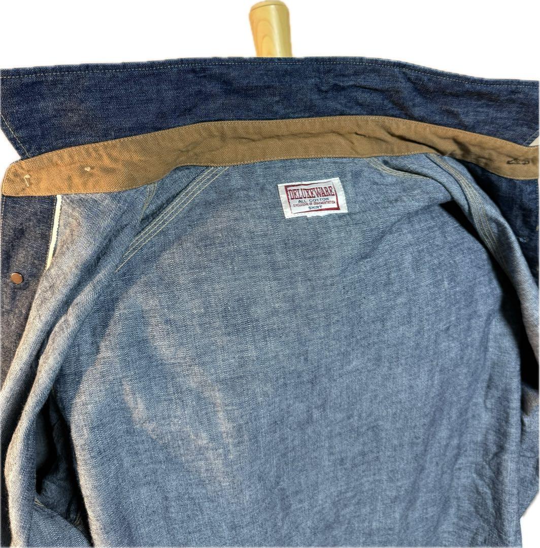 DELUXEWARE デラックスウエア　7640 デニムシャツ　ＸＬ