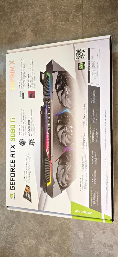 MSI SUPRIM X 3080 Ti グラフィックボード