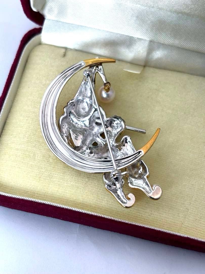 ミキモト ブローチ シルバー パール レディース MIKIMOTO