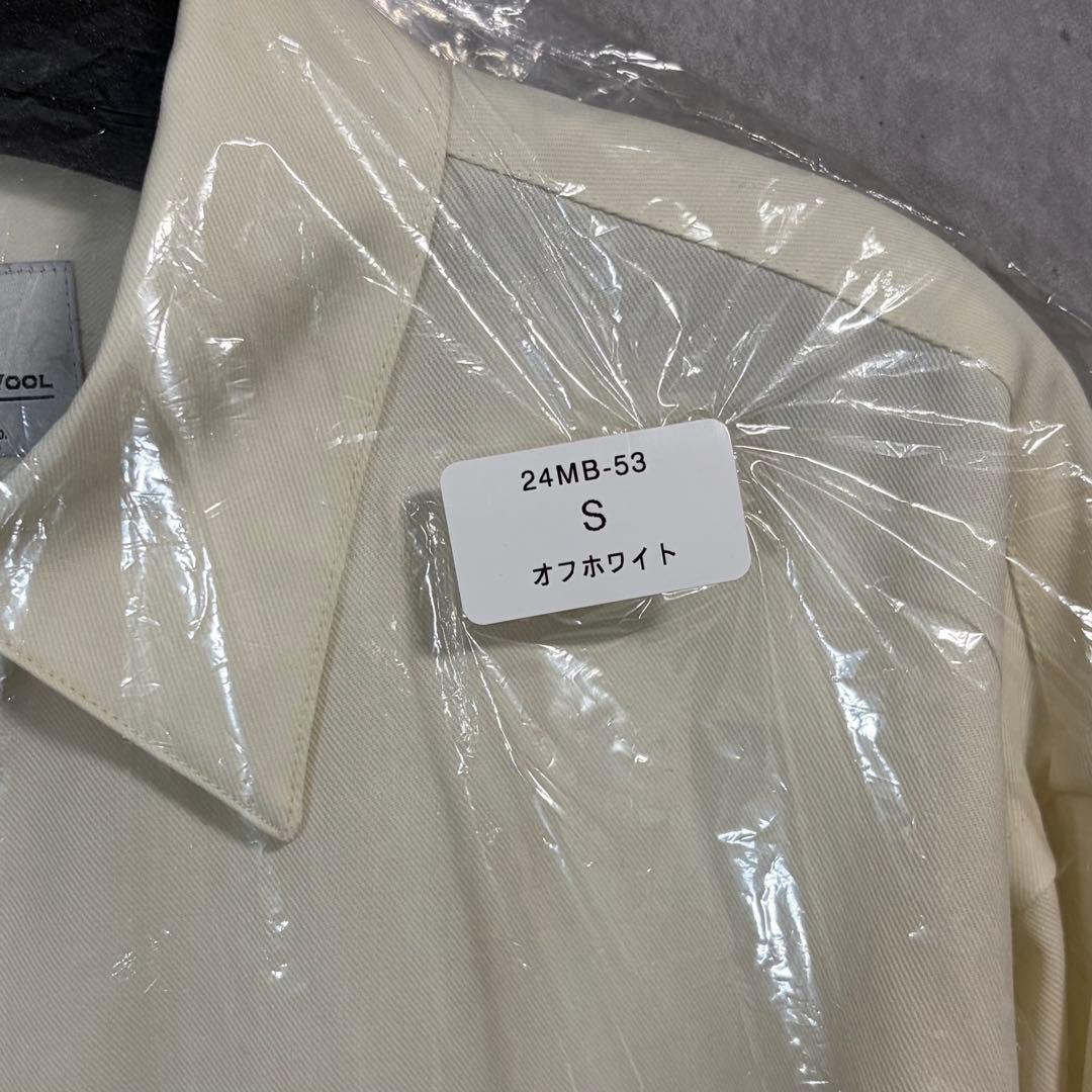 【新品未使用】MB ULTIMATE尾州ウール パーマネントシャツSオフホワイト