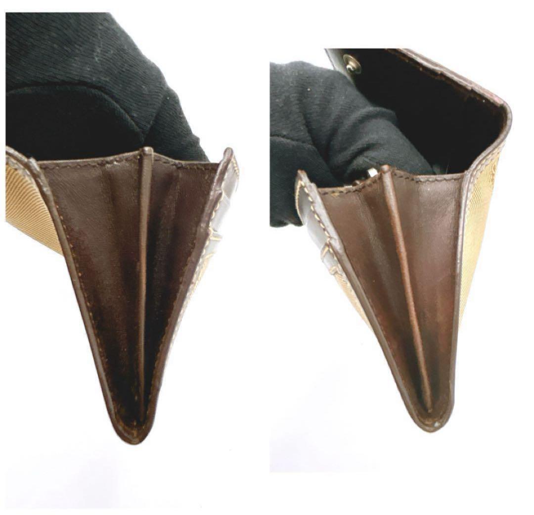 【極美品・箱付き】PRADA 長財布 キャンバス×レザーブラウン系