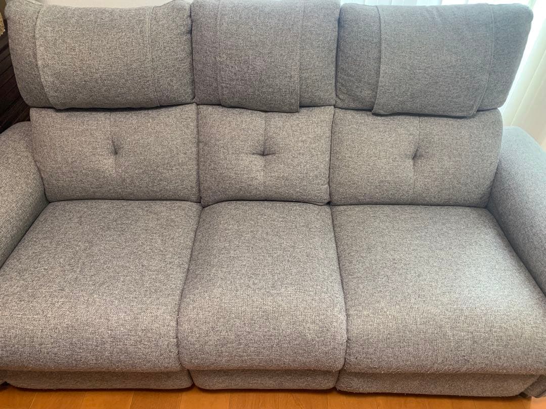 ニトリ　電動リクライニングソファ3人掛