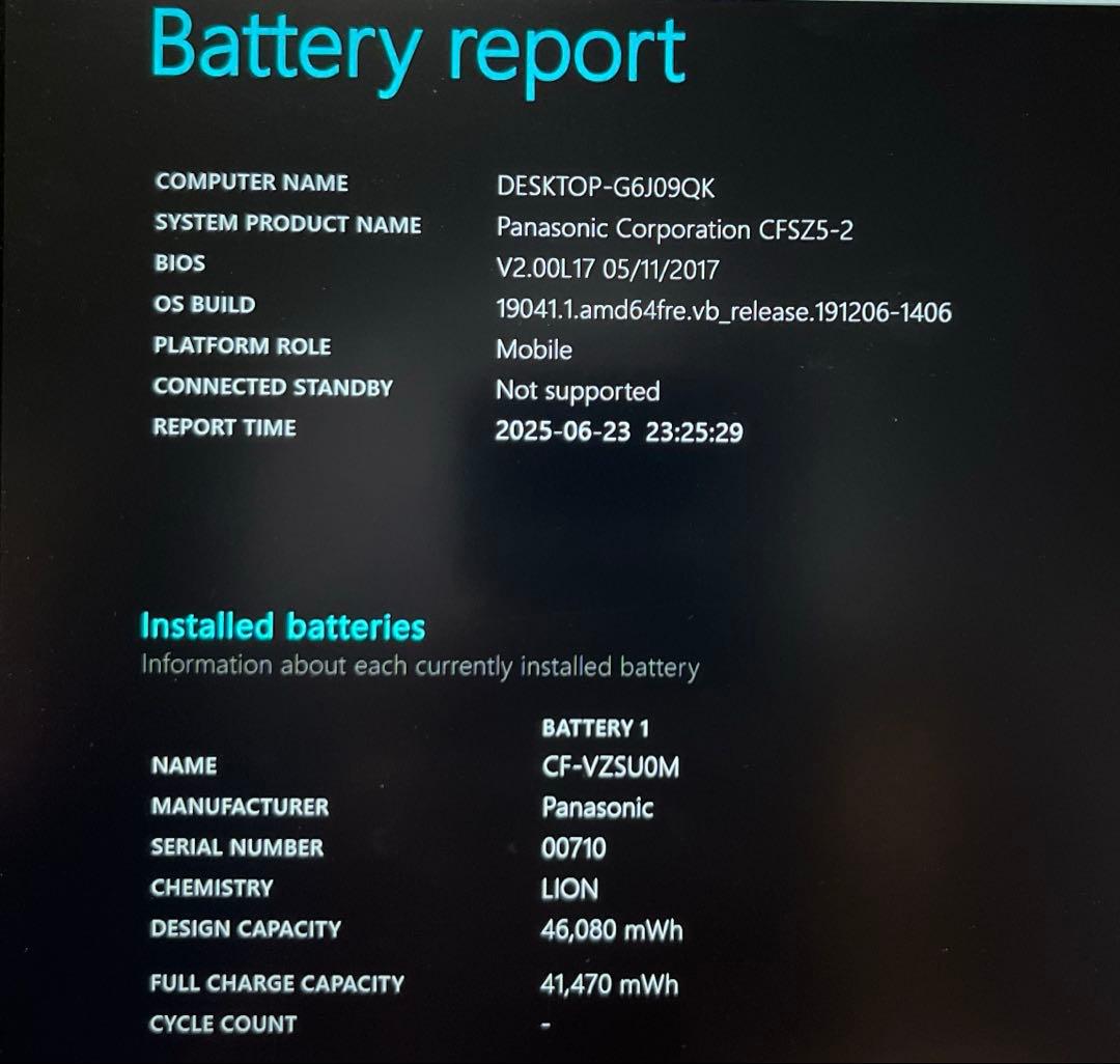 Panasonic CF-SZ5 i5/8GB/256/DVD バッテリ90%