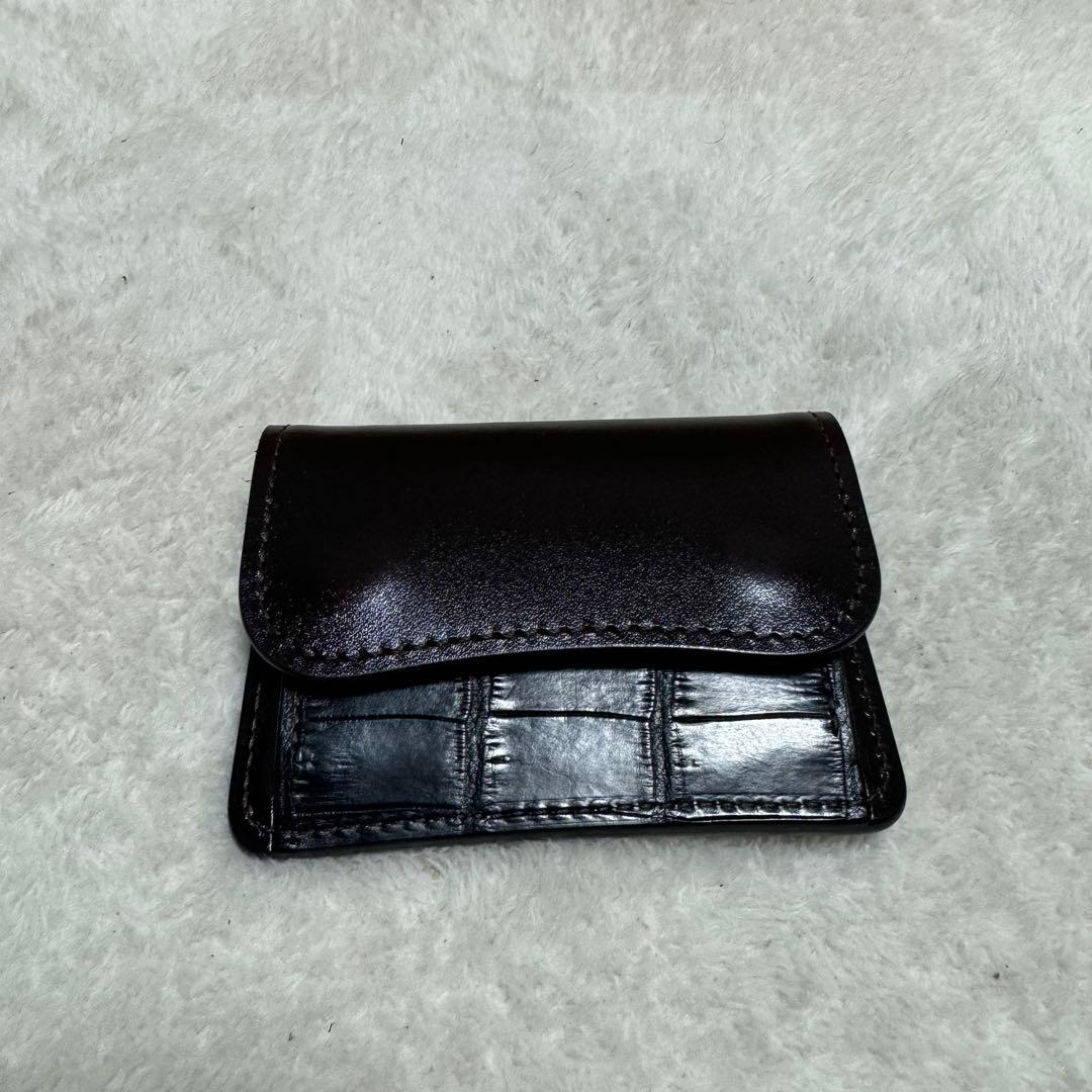 マ*ル様 【WILD SWANS】限定✨TONGUE トリプルレザー　チョコ　財