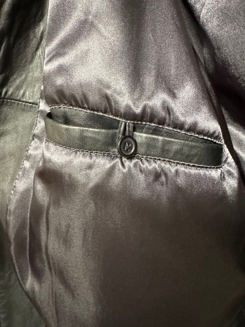 HATHAWAY ブラックレザー ジャケット Mサイズ