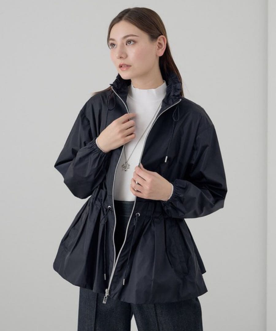 【未使用】ANAYI 16Gミラノリブハイネックプルオーバー 38