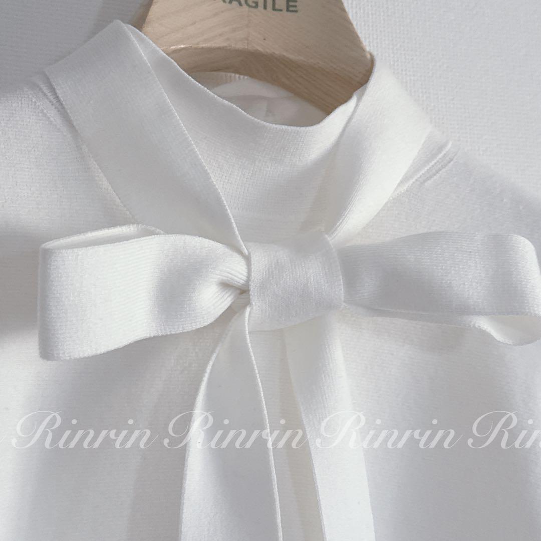 【未使用】ANAYI 16Gミラノリブハイネックプルオーバー 38