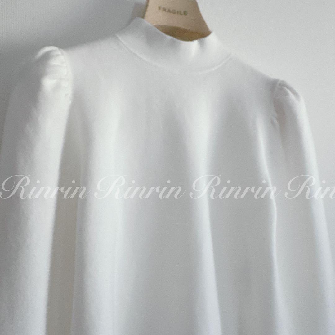 【未使用】ANAYI 16Gミラノリブハイネックプルオーバー 38