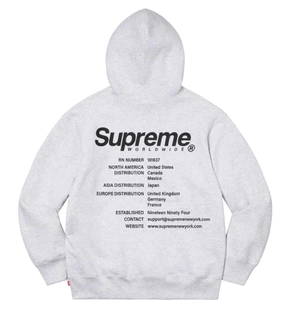 トップス supreme Worldwide Hooded sweatshirt