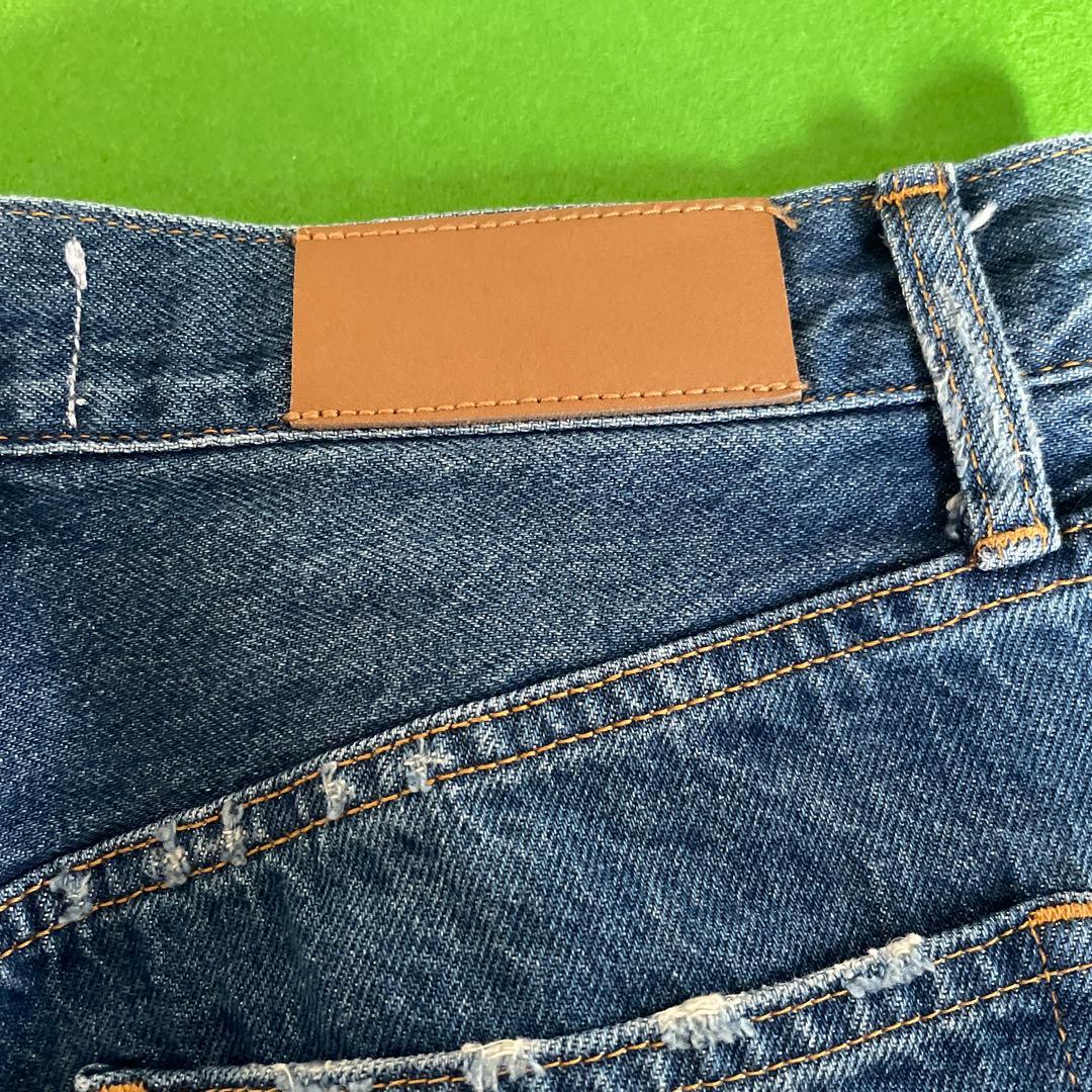 Curensology カレンソロジー ダメージカーヴィーデニムパンツ　40