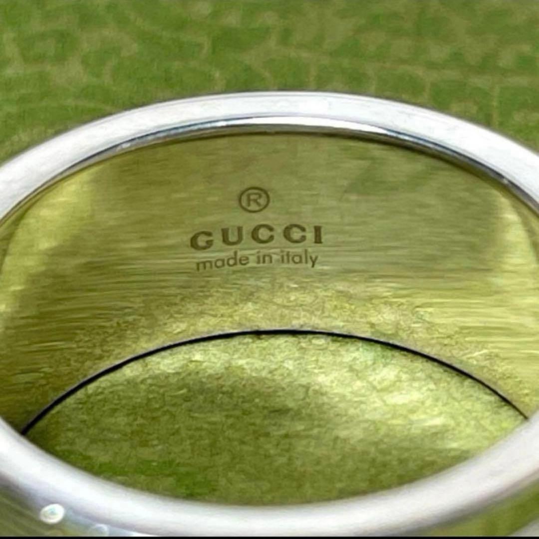 GUCCIグッチ ブランデッドGリング 12号 シルバー925