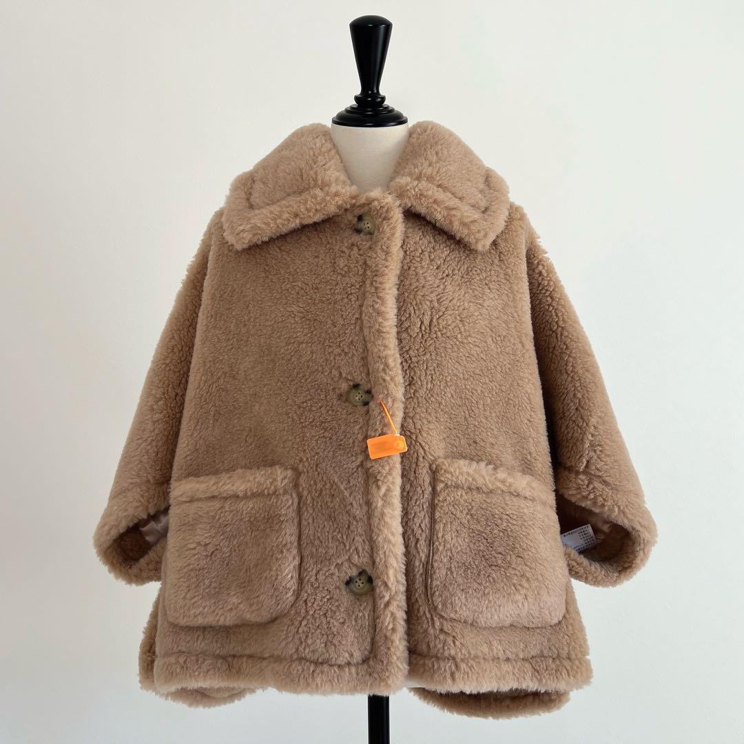 最新作❗️新品未使用 ベアポケットケープコート ミルクティーベージュ