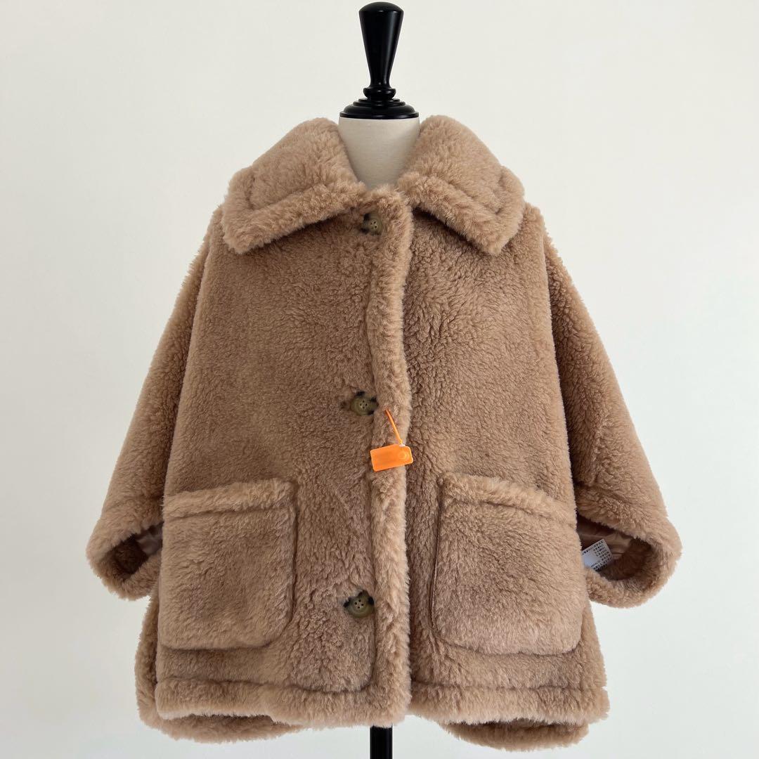 最新作❗️新品未使用 ベアポケットケープコート ミルクティーベージュ