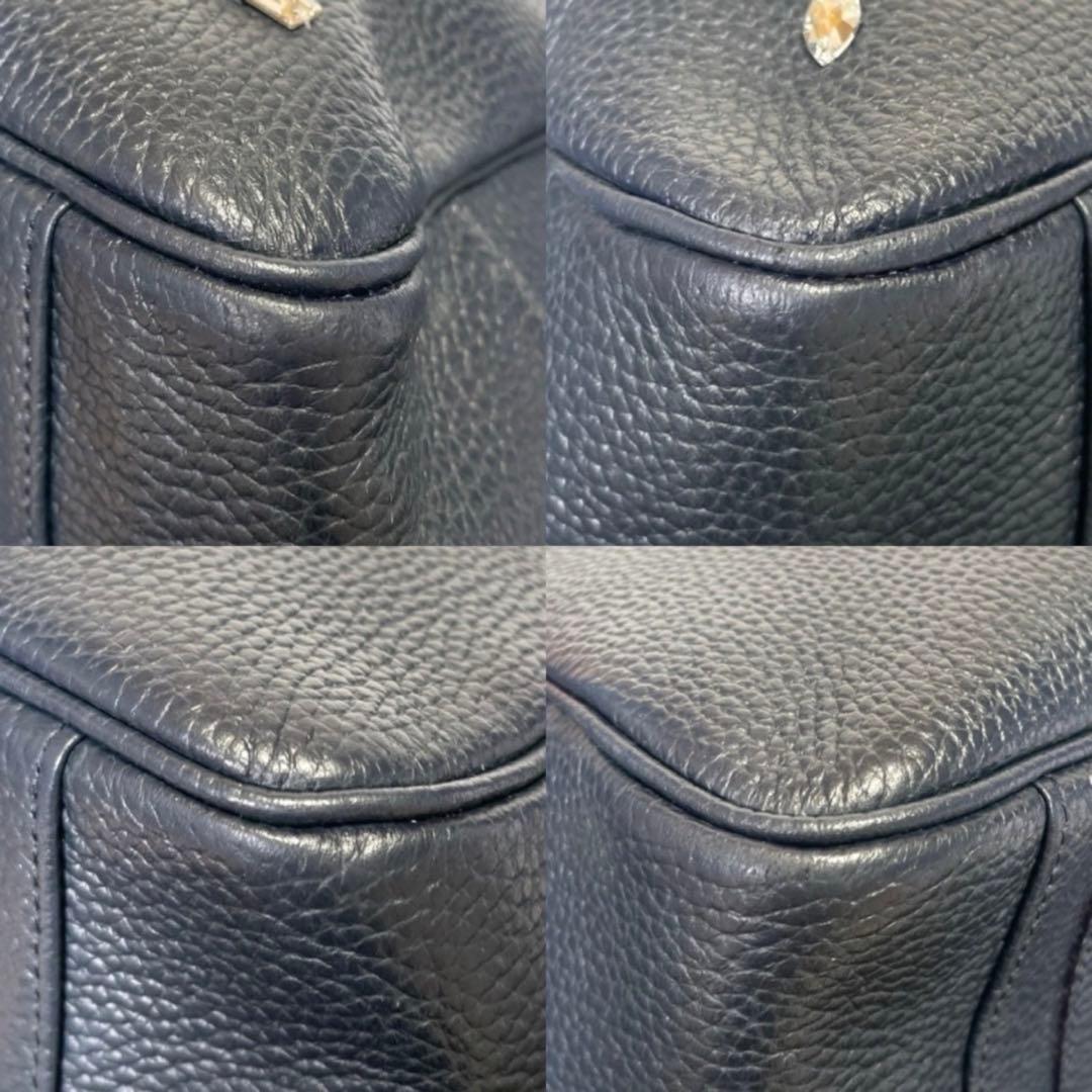 専用品A.D.M.J シュリンク型押し クリスタル ネイビー ボストンバッグ