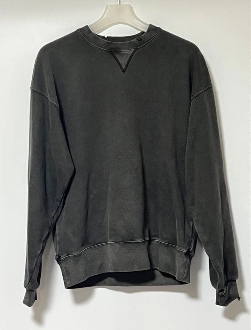 y*p様 OVY Pigment Damage Crew Neck Sweat