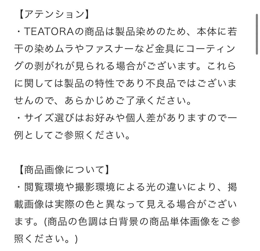 TEATORA CARTRIDGE SHIRT P サイズ2 Black