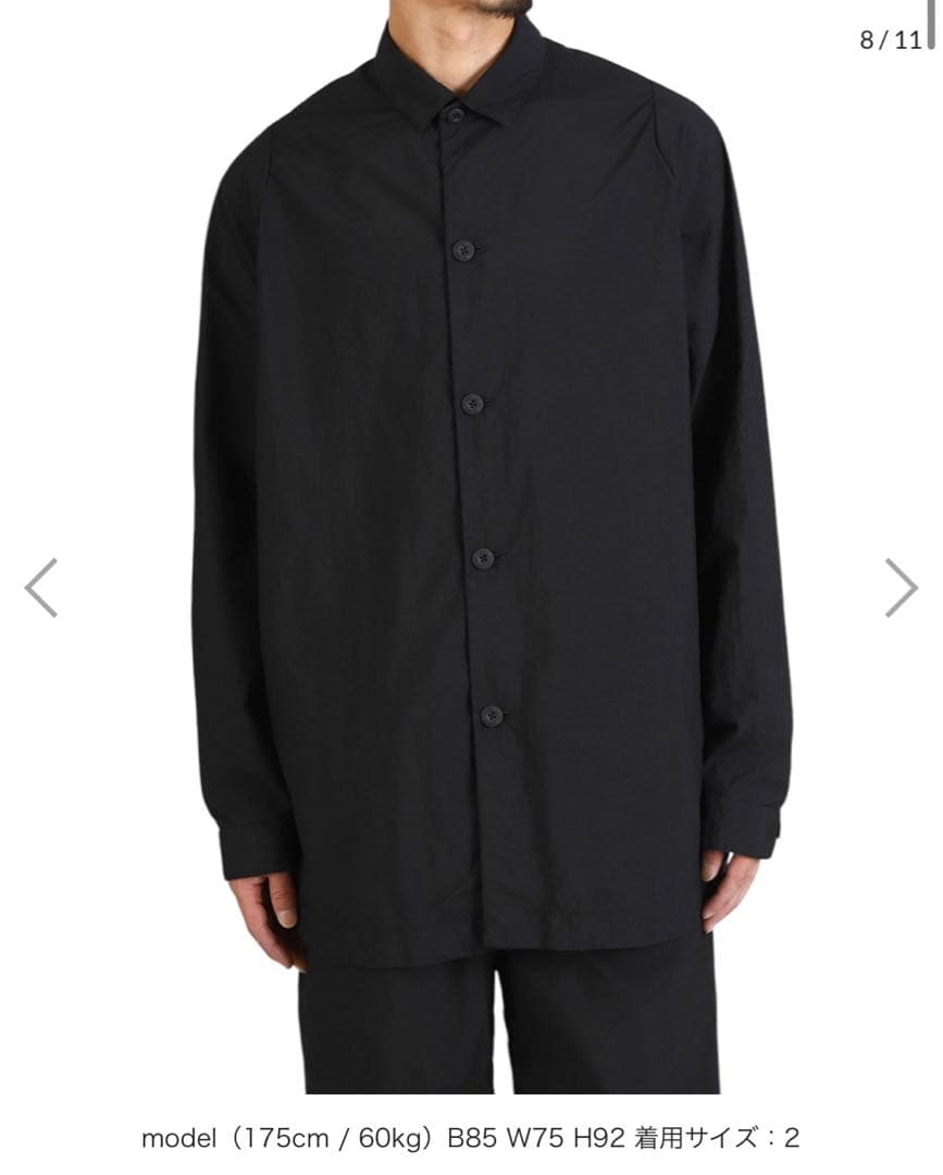 TEATORA CARTRIDGE SHIRT P サイズ2 Black