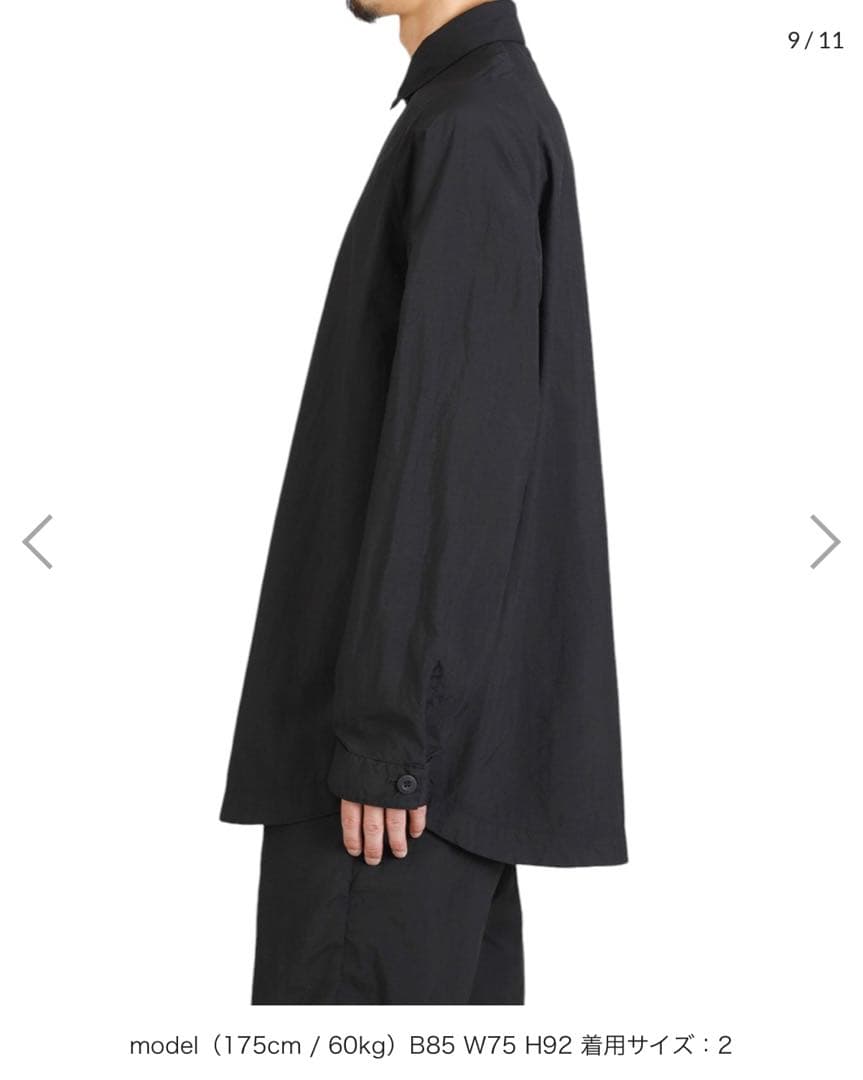 TEATORA CARTRIDGE SHIRT P サイズ2 Black