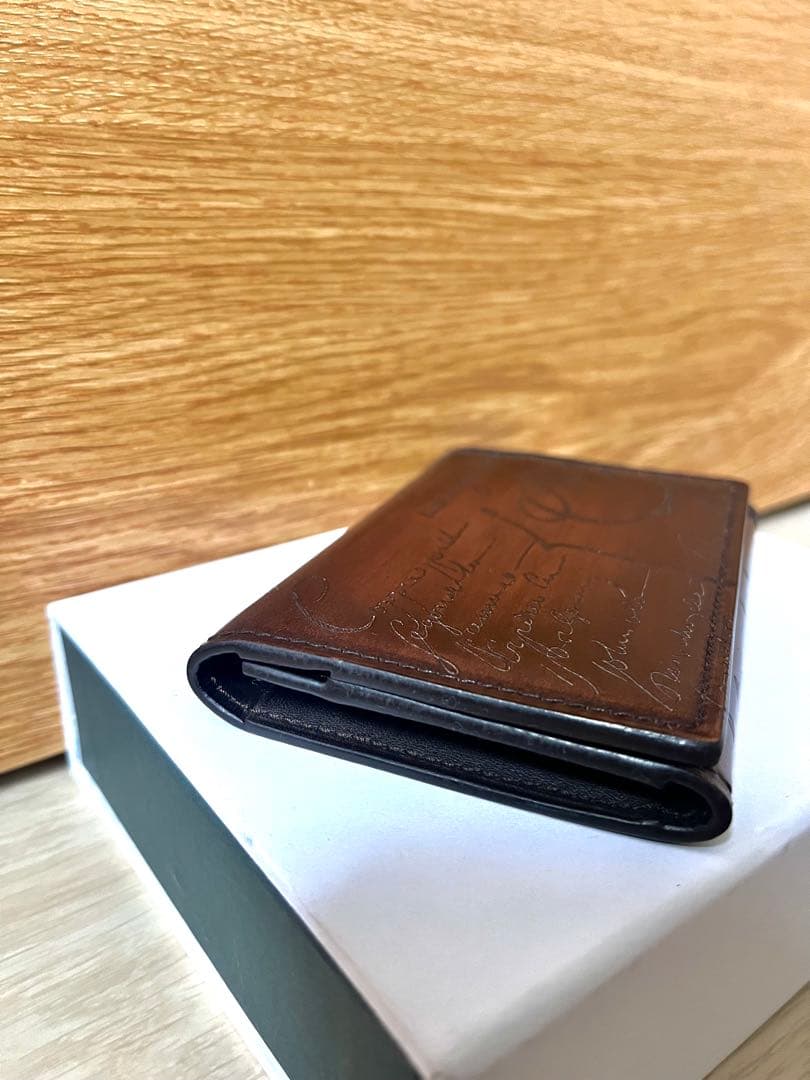 BERLUTI ブラウン レザー 名刺入れ
