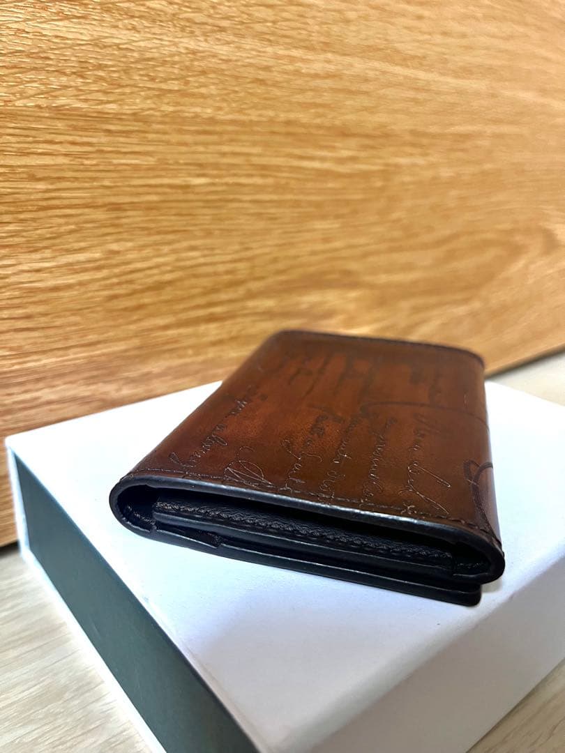 BERLUTI ブラウン レザー 名刺入れ