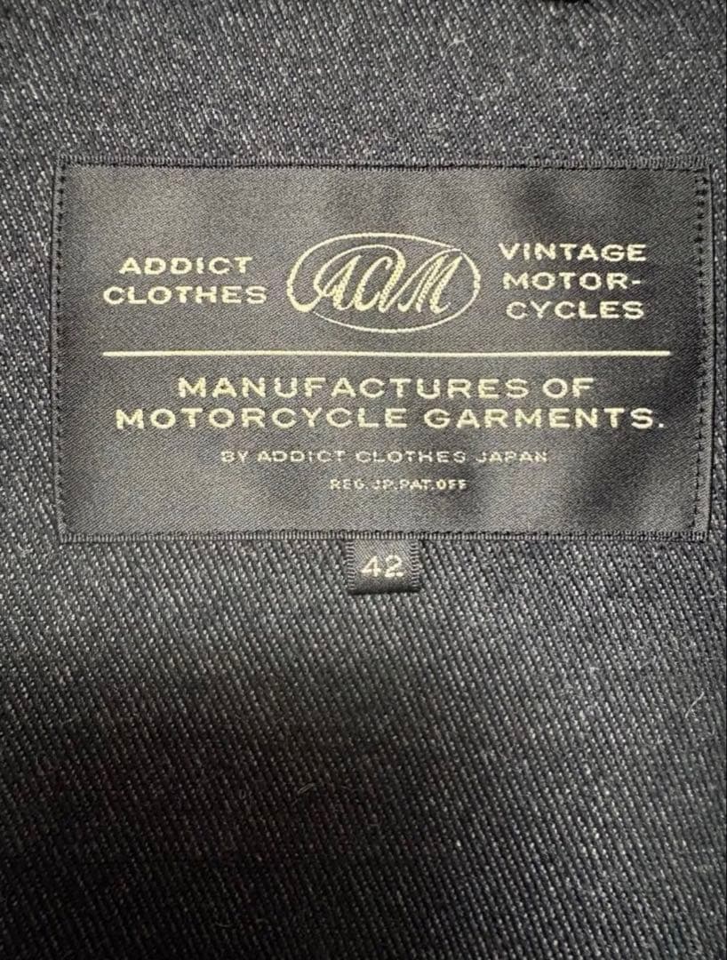 アディクトクローズ　シープスキン カーコート ブラック　サイズ42