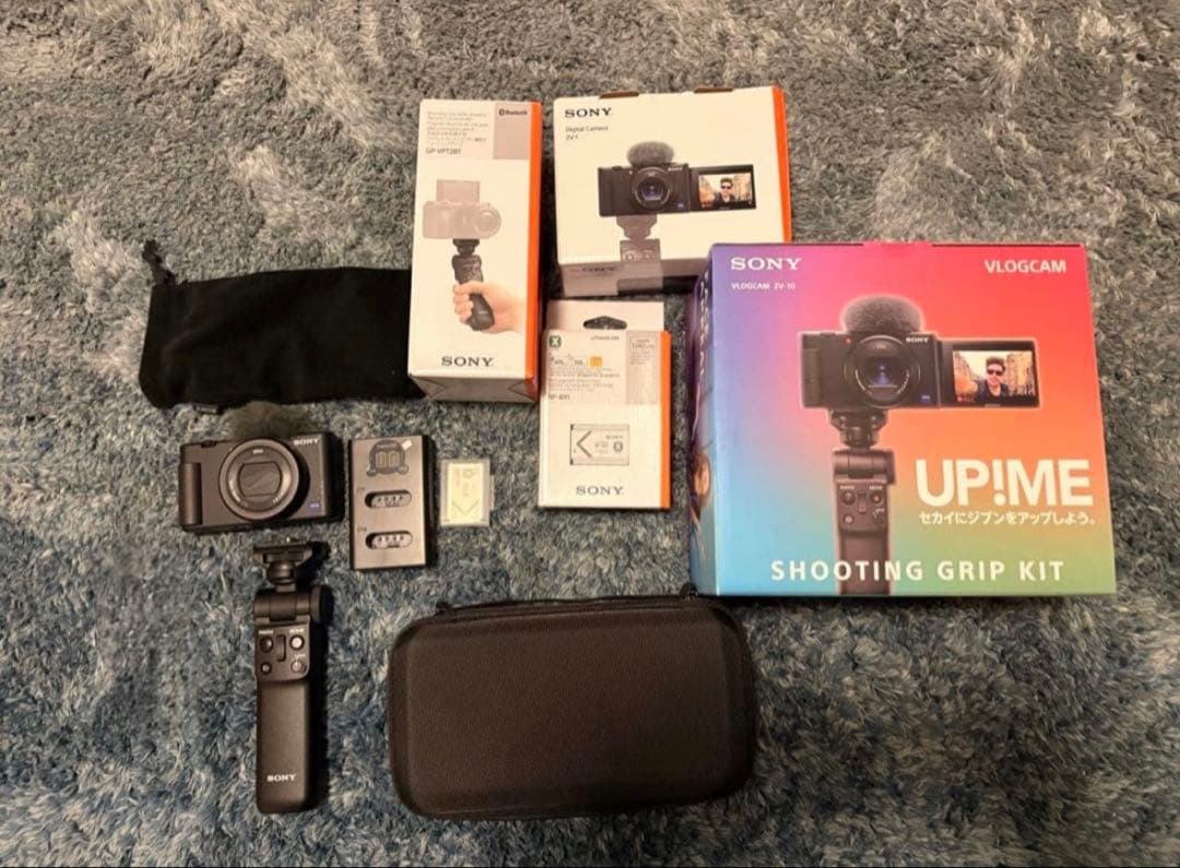 美品 SONY VLOGCAM ZV-1 シューティンググリップキット