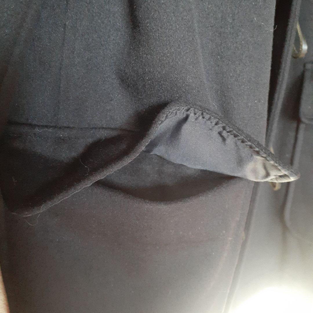 an‼️JPRESS❤️フラノ地ネイビー ダッフルコート フード付き