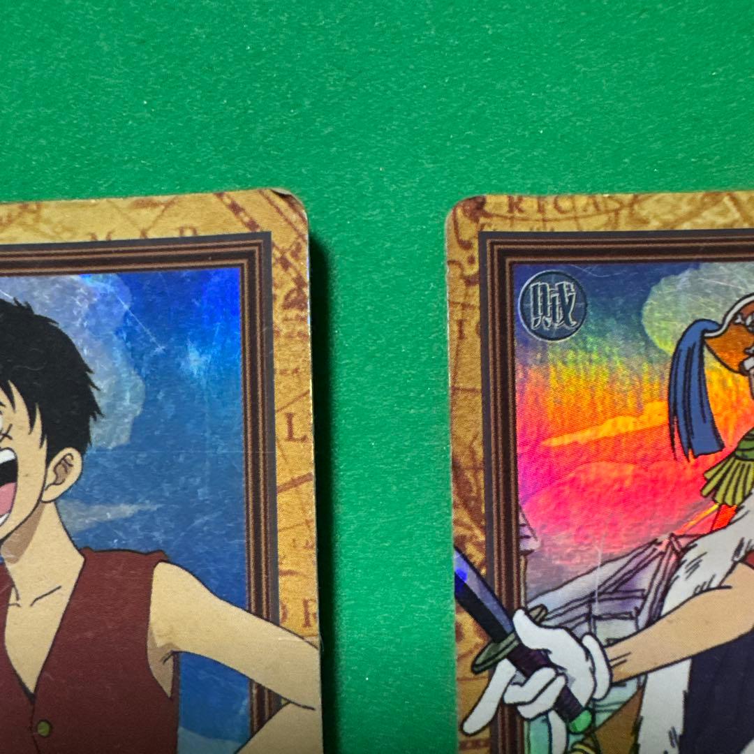 ワンピース トレーディングカード 初期 ルフィ　バギー　の2枚