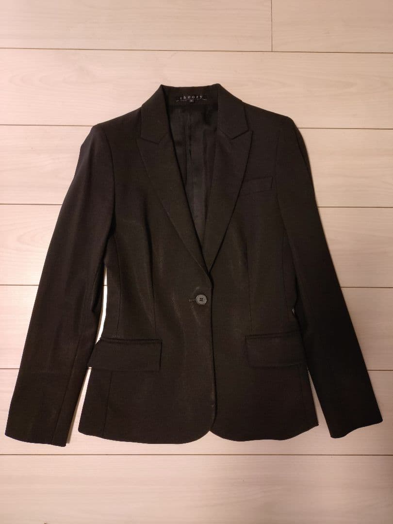 ★美品★ Theory セオリー 黒 パンツスーツ 0サイズ