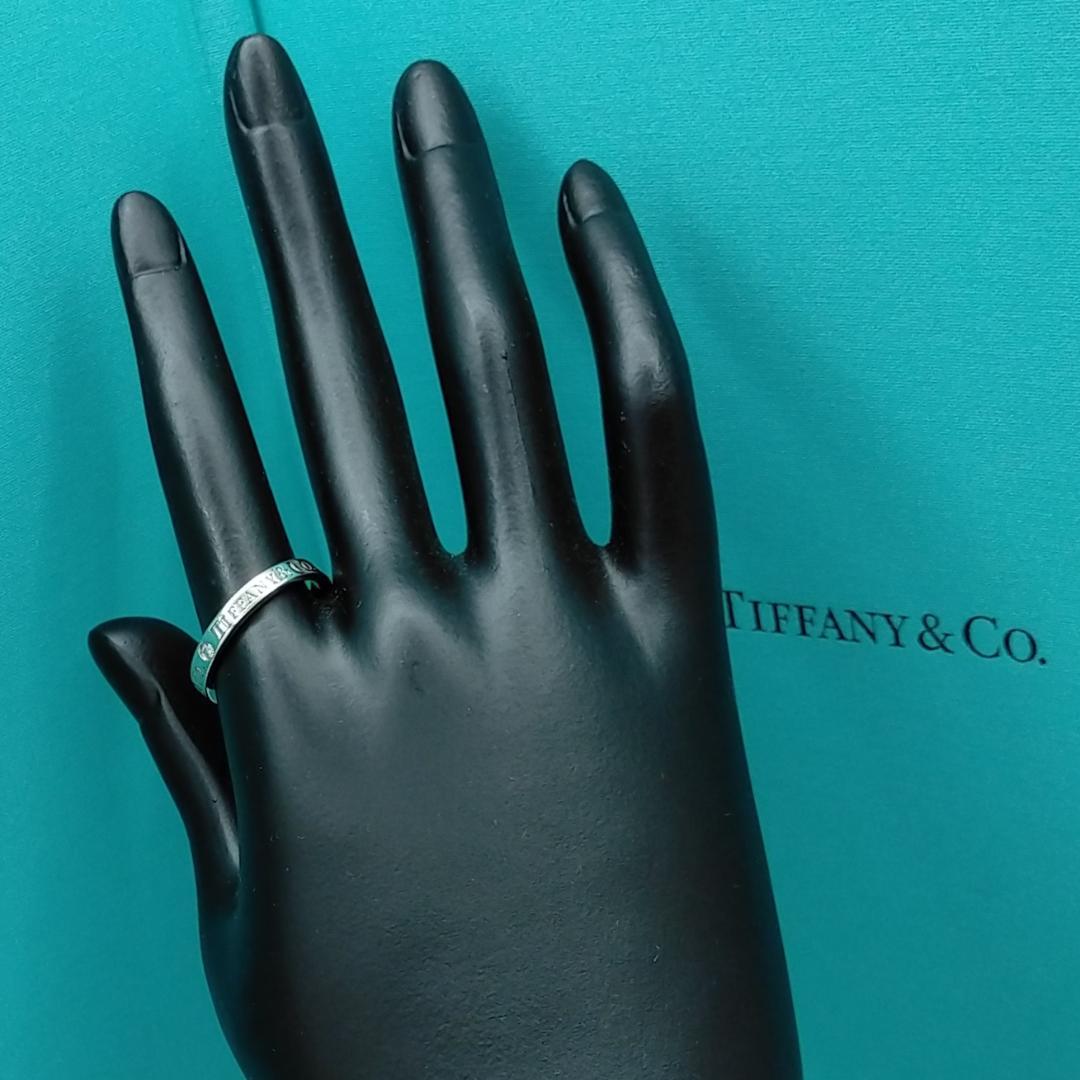 ●SALE●【ティファニー】フラット　バンド　ダイヤ　３Ｐ　１６号　2297
