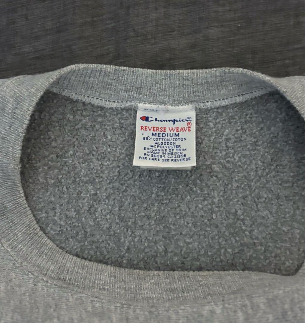 【Mサイズ】チャンピオン リバースウィーブ 90s メキシコ製　目あり