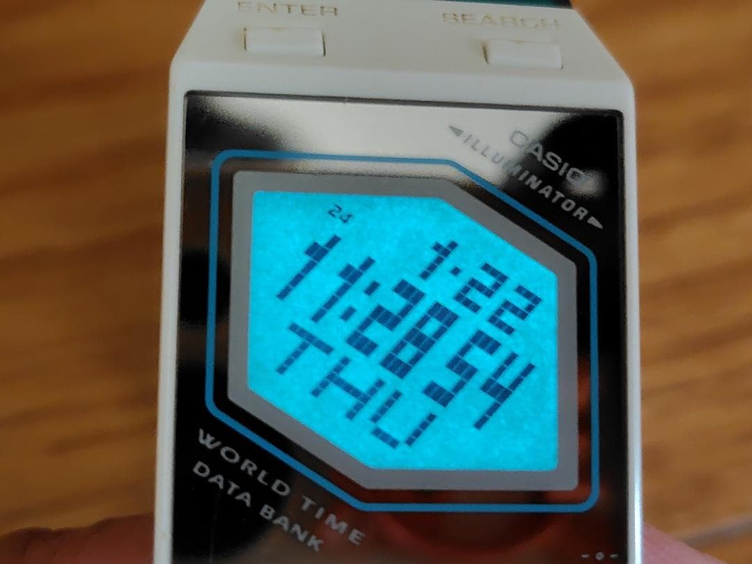 カシオ ペラ FS-00 スカイブルー　動作品　電池交換済み　全体的にきれい