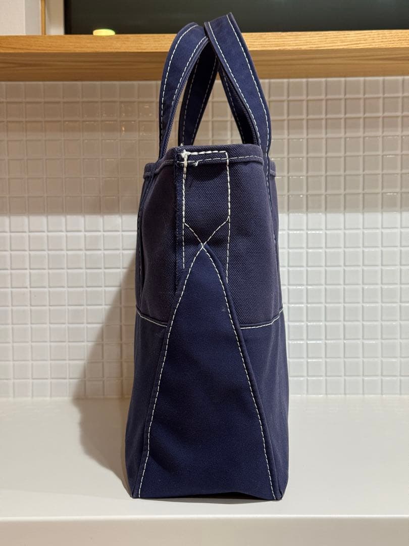 【美品】エルエルビーン×ビームス トートバッグ ボートアンドトート ネイビー M