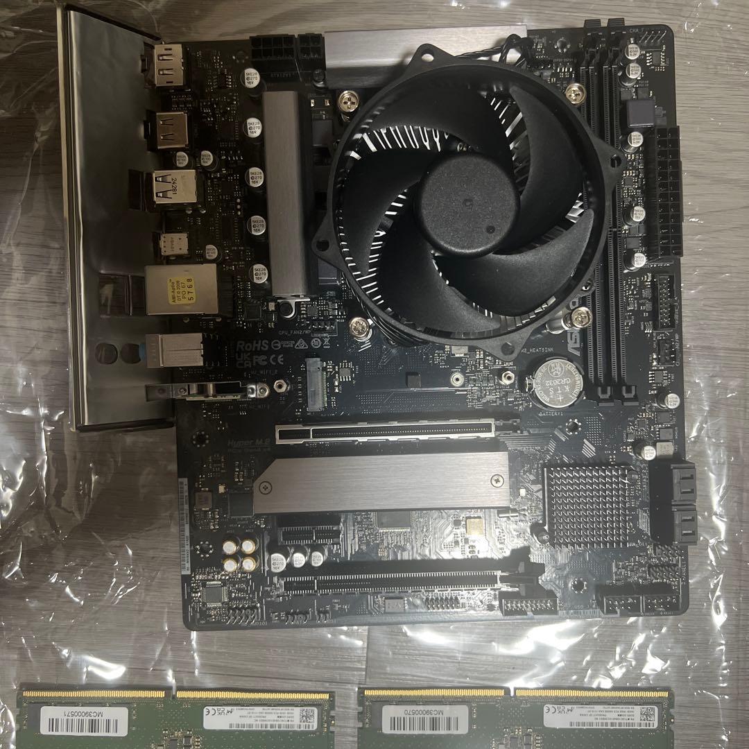 明日まで　intel 14700f装着　b760m ssd一枚　ddr5