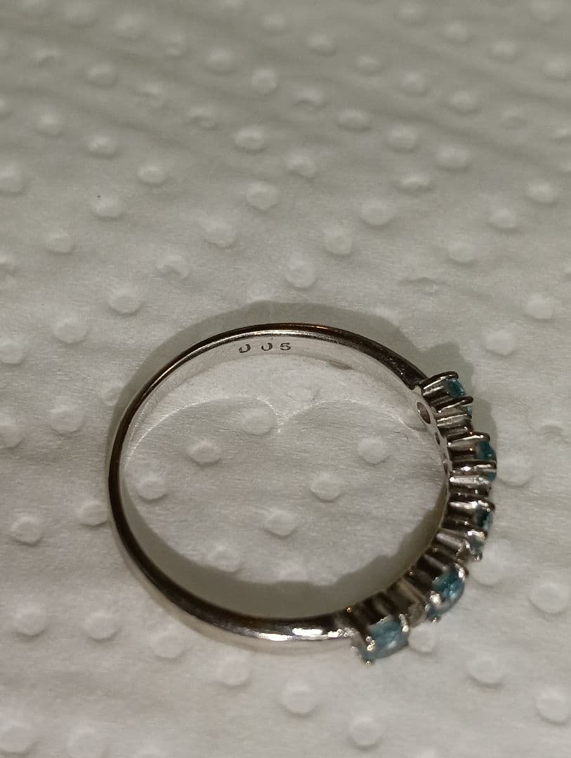 ユヤ様 K18WG ブルートパーズ リング