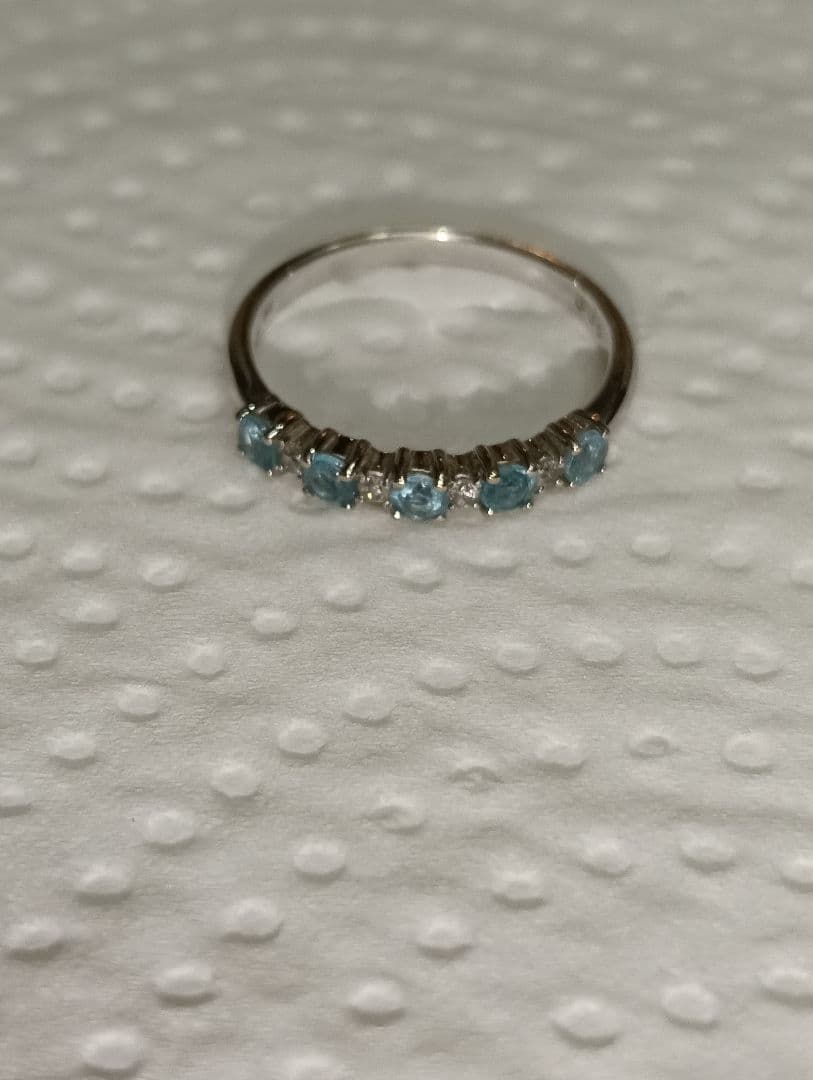 ユヤ様 K18WG ブルートパーズ リング