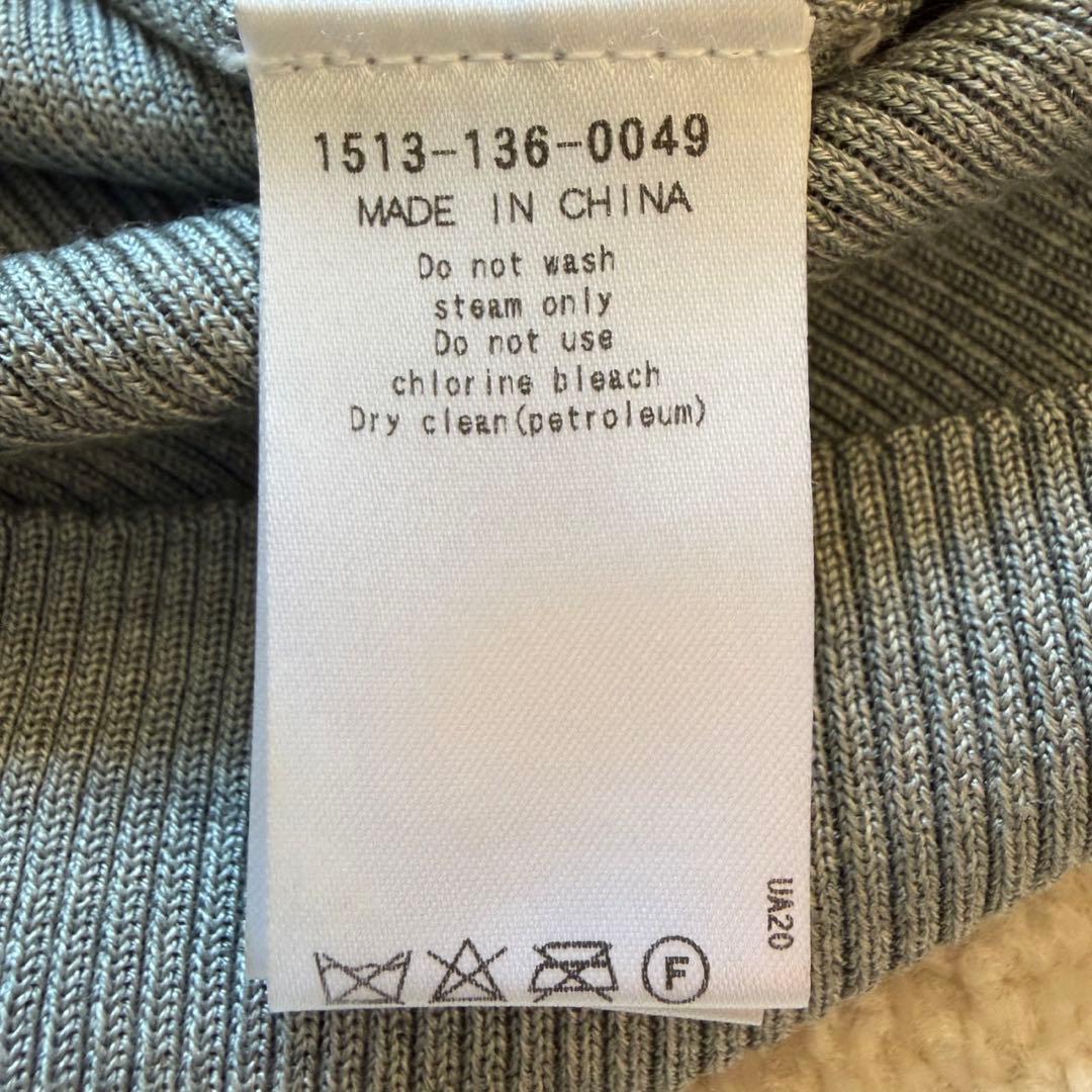 ユナイテッドアローズ シルク100％ リブ タートルネック