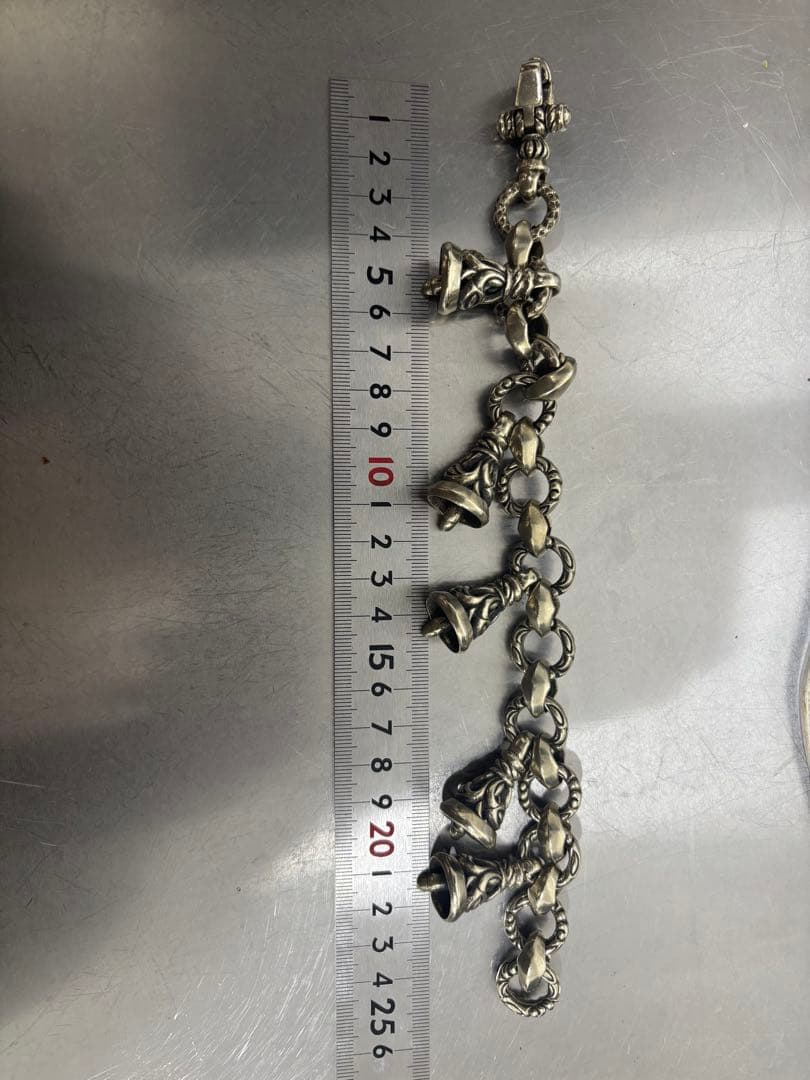 ゆーと シルバーブレスレット 5連ベル