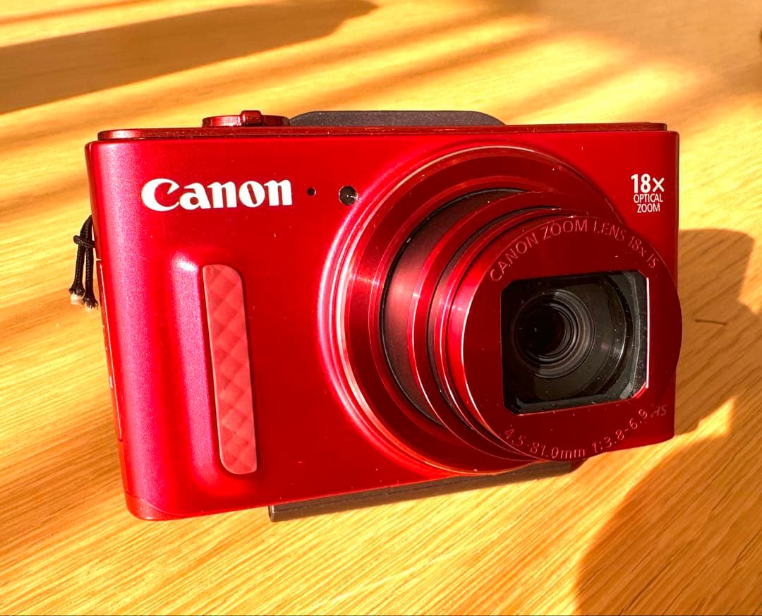 人気の赤Canon PowerShot SX610 HS 新品電池付