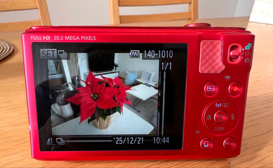 人気の赤Canon PowerShot SX610 HS 新品電池付