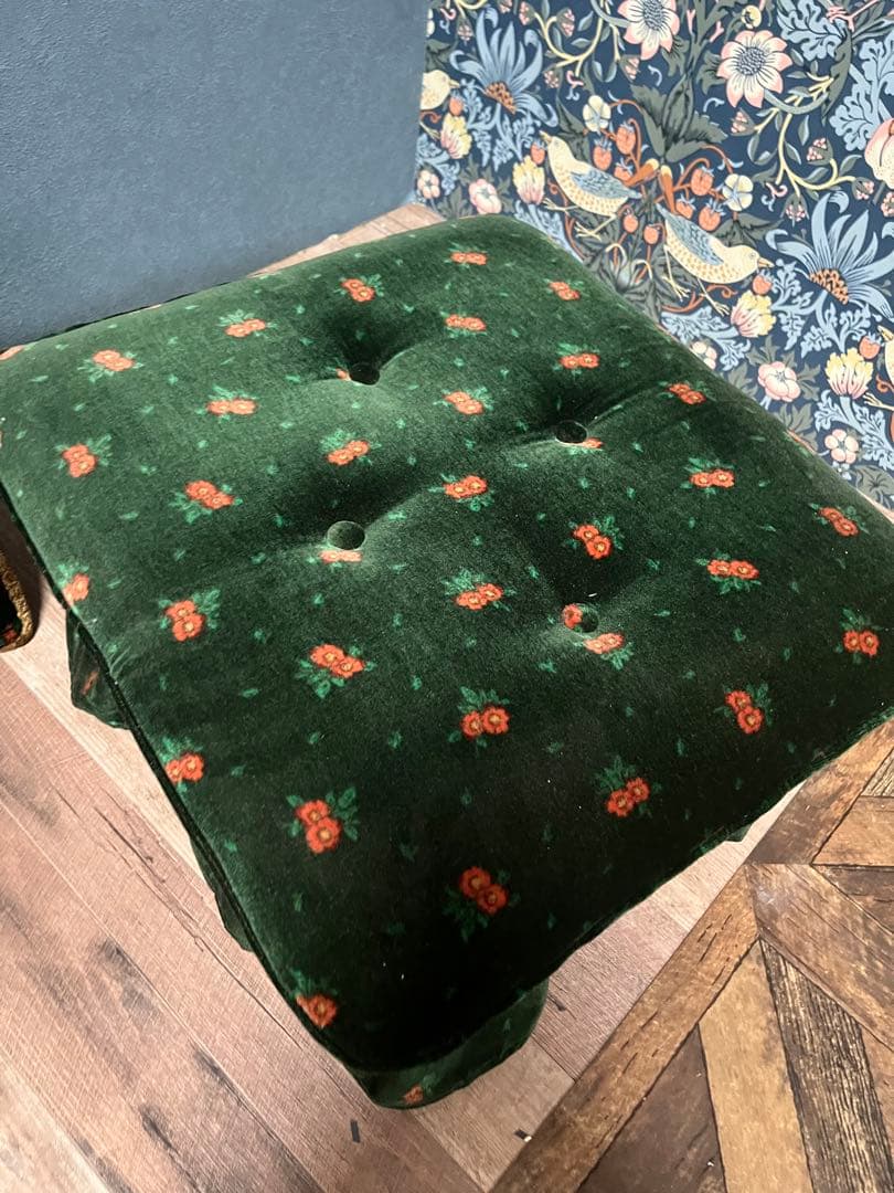 n's close＊スツール オットマン クッション付 アンティーク