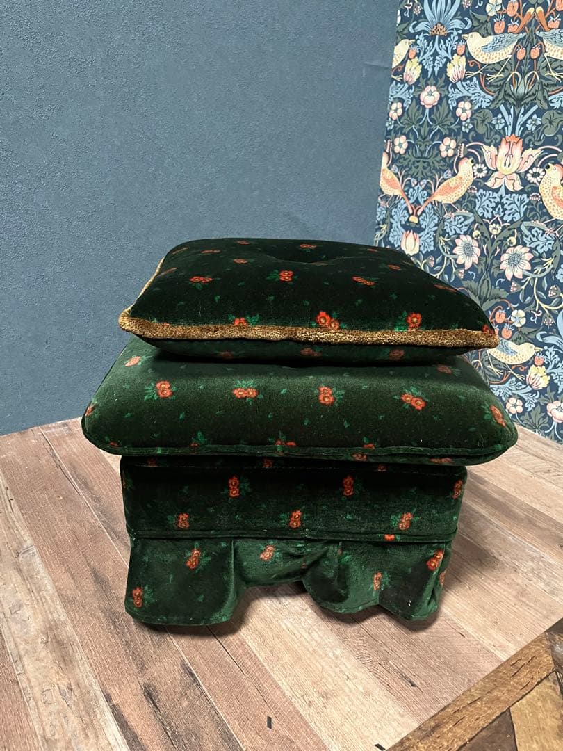 n's close＊スツール オットマン クッション付 アンティーク